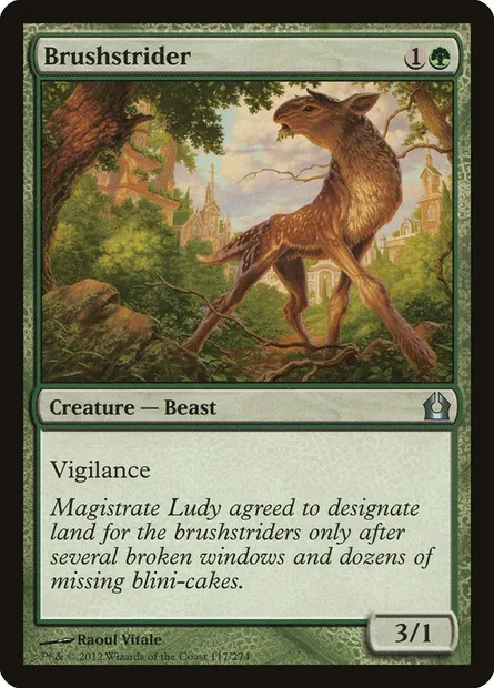 Brushstrider, Magic card RTR 117 — Return to Ravnica set