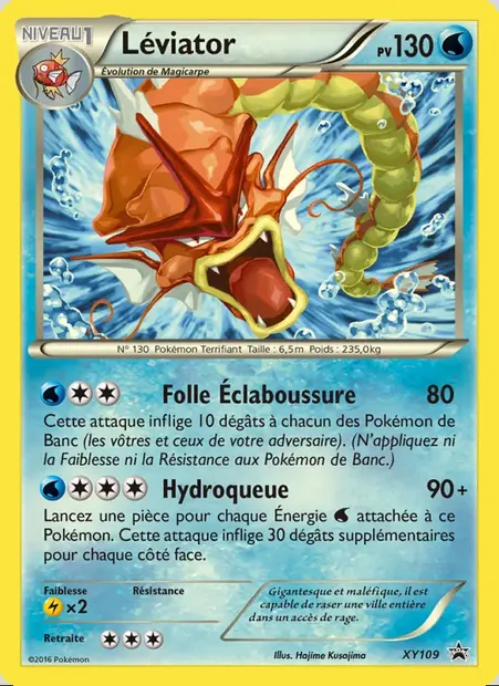 Léviator, carte Pokémon XY 109 — extension Promo XY