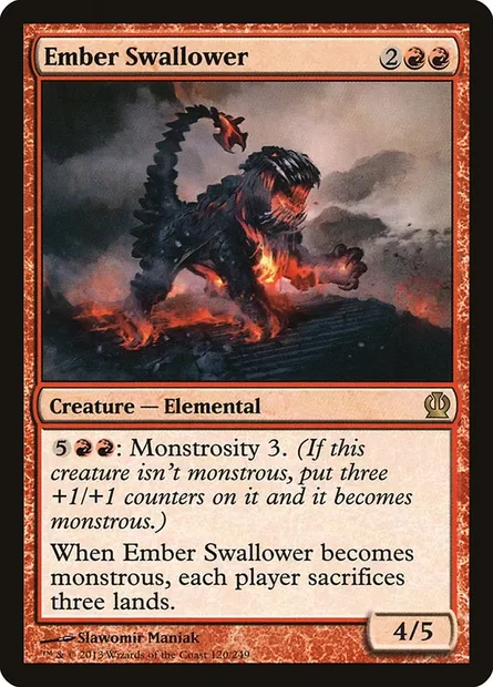 Ember Swallower, Magic card THS 120 — Theros set
