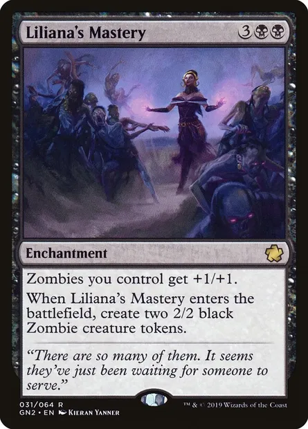 Liliana's Mastery, Magic card GN2 31 — Game Night 2019 set