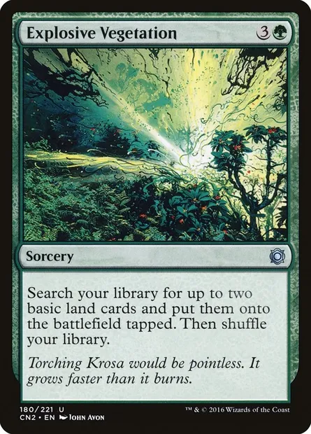 Explosive Vegetation, Magic card CN2 180 — Conspiracy: Take the Crown set