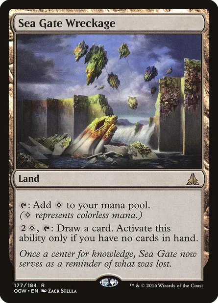 Sea Gate Wreckage, Magic card OGW 177 — Oath of the Gatewatch set