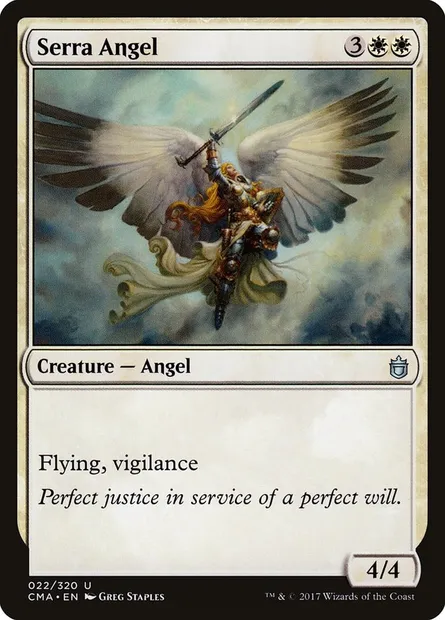 Serra Angel, Magic card CMA 22 — Commander Anthology set