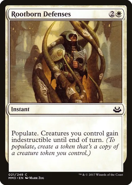 Rootborn Defenses, Magic card MM3 21 — Modern Masters 2017 set