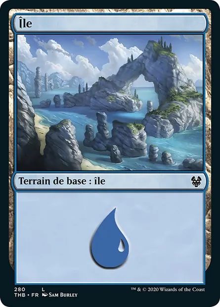 Île, carte Magic THB 280 — extension Theros Beyond Death