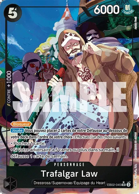 Trafalgar Law, carte One Piece EB02-045 — extension Anime 25th Collection