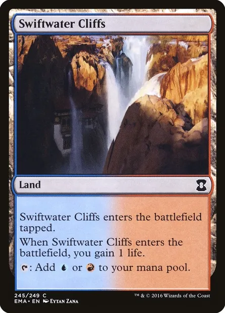 Swiftwater Cliffs, Magic card EMA 245 — Eternal Masters set