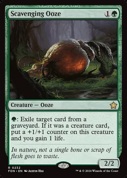 Scavenging Ooze, Magic card FDN 232 — Foundations set