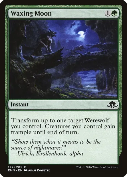Waxing Moon, Magic card EMN 177 — Eldritch Moon set