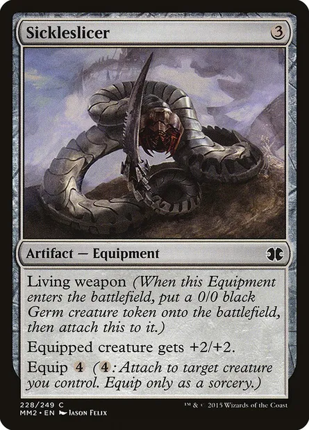 Sickleslicer, Magic card MM2 228 — Modern Masters 2015 set