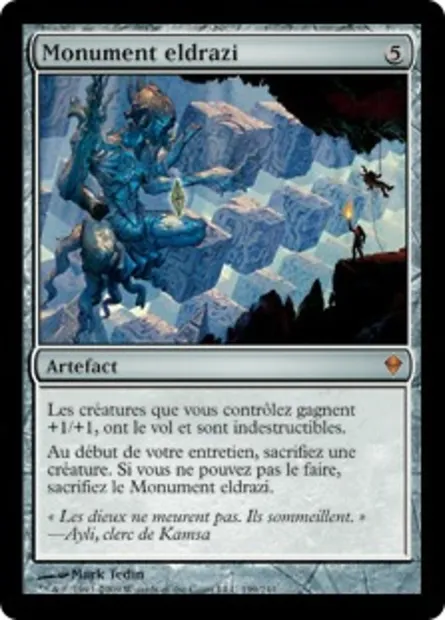 Monument eldrazi, carte Magic ZEN 199 — extension Zendikar