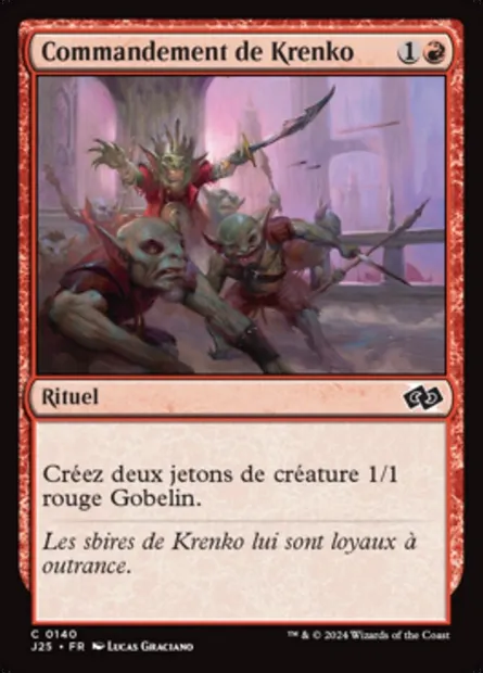 Commandement de Krenko, carte Magic J25 140 — extension Foundations Jumpstart