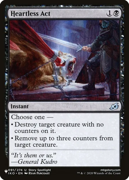 Acte cruel, carte Magic PLST IKO-91 — extension The List