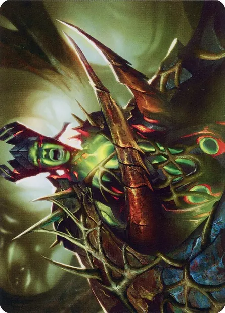 Maze's Mantle // Maze's Mantle, carte Magic AONE 40 — extension Phyrexia: All Will Be One Art Series
