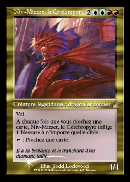 Niv-Mizzet, le Cérébropyre, carte Magic RVR 467 — extension Ravnica Remastered