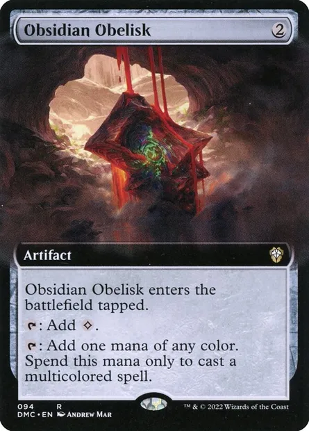 Obsidian Obelisk, Magic card DMC 94 — Dominaria United Commander set