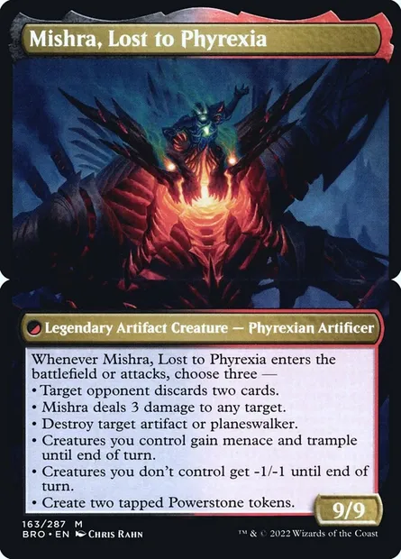 Mishra, Lost to Phyrexia, Magic card PBRO 163bs — The Brothers' War Promos set