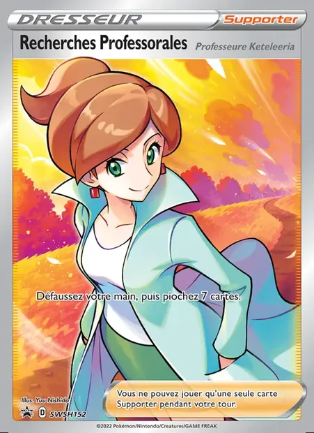 Recherches Professorales, carte Pokémon SWSH 152 — extension Promo SWSH