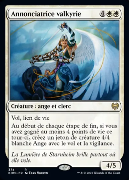 Annonciatrice valkyrie, carte Magic KHM 374 — extension Kaldheim
