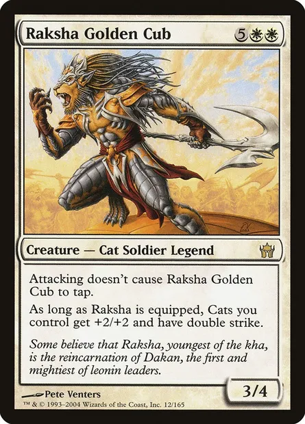 Raksha Golden Cub, Magic card 5DN 12 — Fifth Dawn set