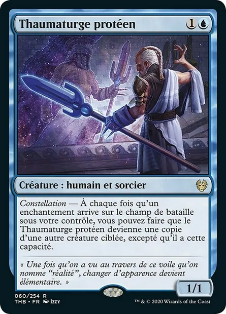 Thaumaturge protéen, carte Magic THB 60 — extension Theros Beyond Death