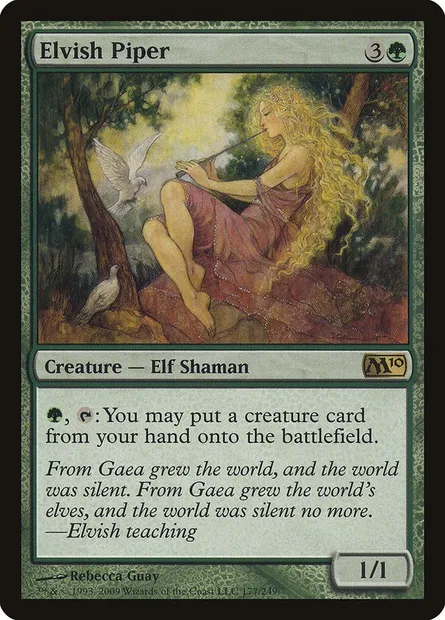 Elvish Piper, Magic card M10 177 — Magic 2010 set