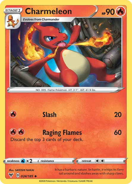 Charmeleon, Pokémon card VIV 24 — Vivid Voltage set