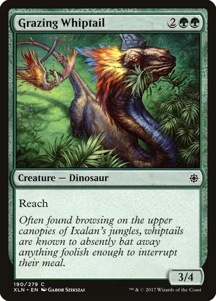 Grazing Whiptail, Magic card XLN 190 — Ixalan set