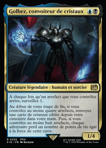Golbez, convoiteur de cristaux, carte Magic FIN 225 — extension Final Fantasy