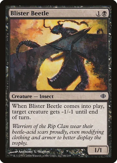 Blister Beetle, Magic card ALA 66 — Shards of Alara set