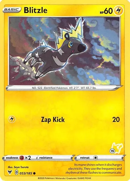 Blitzle, Pokémon card BA22 054-15 — Battle Academy 2022 set