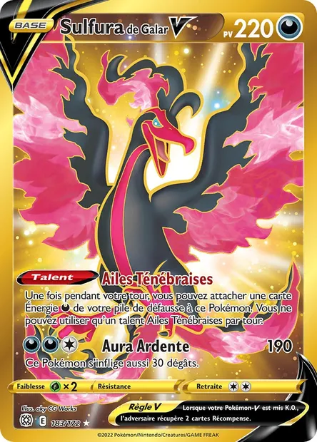 Sulfura de Galar V, carte Pokémon BRS 183 — extension Stars Étincelantes