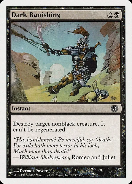 Dark Banishing, Magic card 8ED 123 — Eighth Edition set