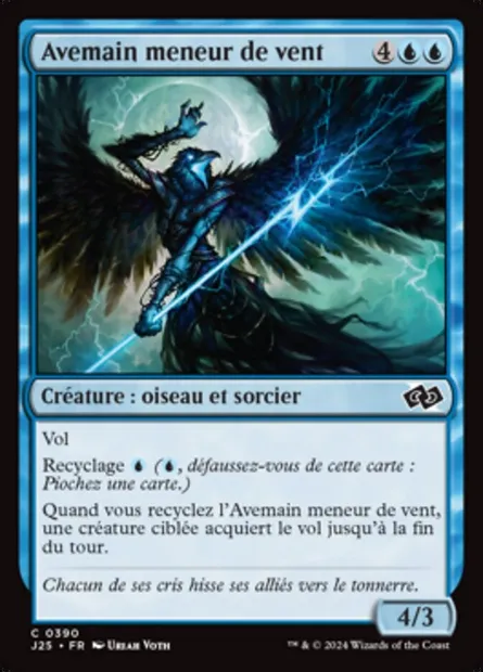 Avemain meneur de vent, carte Magic J25 390 — extension Foundations Jumpstart