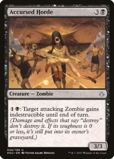 Accursed Horde, Magic card HOU 56 — Hour of Devastation set