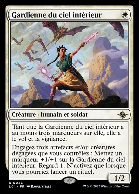 Gardienne du ciel intérieur, carte Magic LCI 43 — extension The Lost Caverns of Ixalan