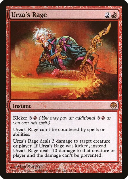 Urza's Rage, Magic card DDE 36 — Duel Decks: Phyrexia vs. the Coalition set