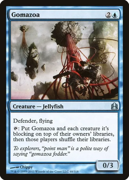 Gomazoa, Magic card CMD 48 — Commander 2011 set