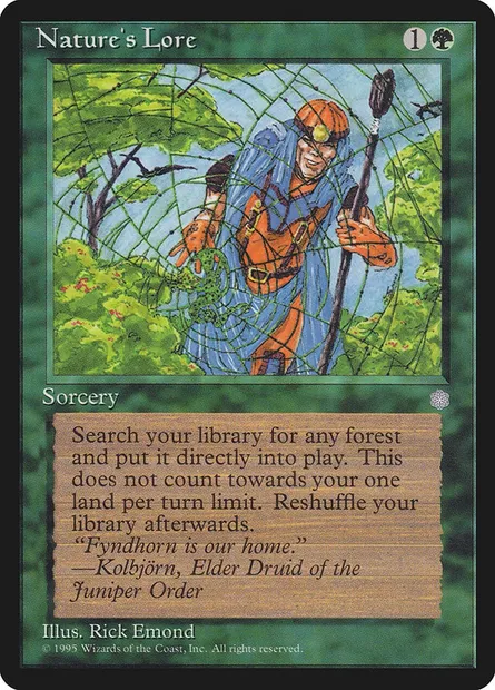 Nature's Lore, Magic card ICE 255 — Ice Age set