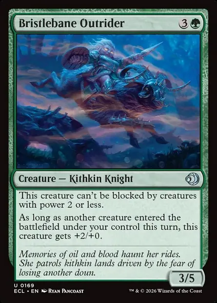 Bristlebane Outrider, Magic card ECL 169 — Lorwyn Eclipsed set