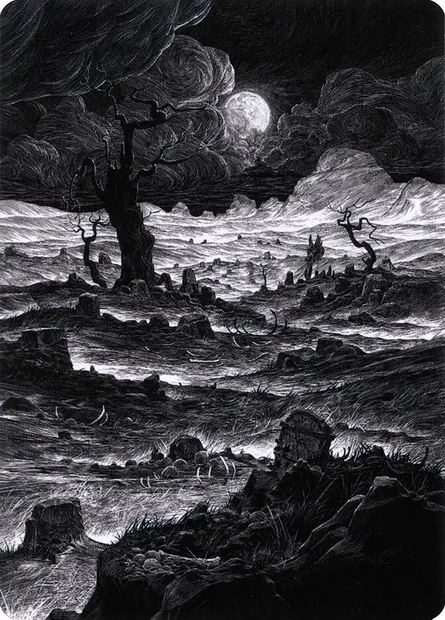 Plains // Plains, Magic card AVOW 78 — Crimson Vow Art Series set