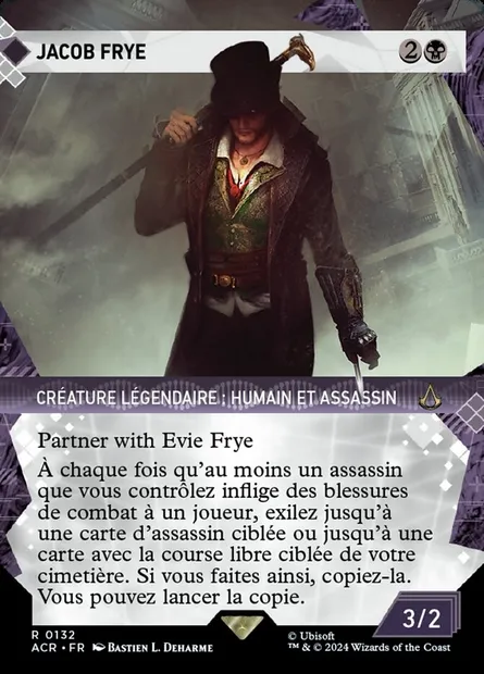 Jacob Frye, carte Magic ACR 132 — extension Assassin's Creed