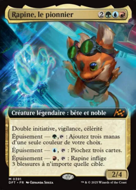 Rapine, le pionnier, carte Magic DFT 391 — extension Aetherdrift