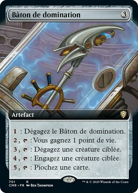 Bâton de domination, carte Magic CMR 701 — extension Commander Legends