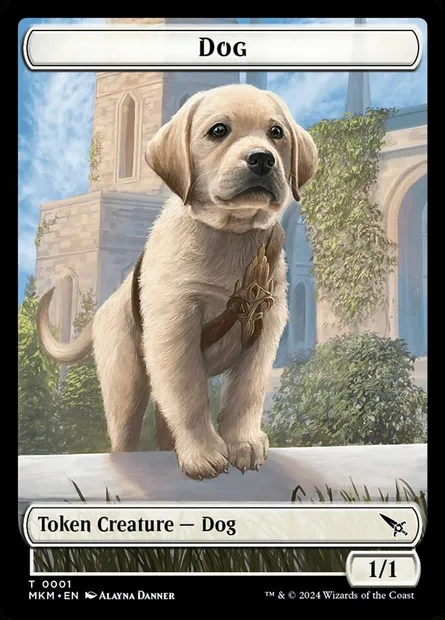 Dog, Magic card TMKM 1 — Murders at Karlov Manor Tokens set