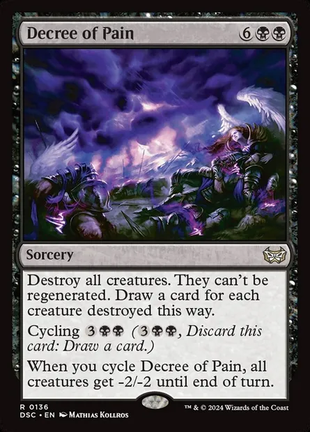 Decree of Pain, Magic card DSC 136 — Duskmourn: House of Horror Commander set
