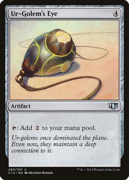 Ur-Golem's Eye, Magic card C14 280 — Commander 2014 set