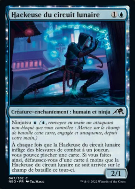 Hackeuse du circuit lunaire, carte Magic NEO 67 — extension Kamigawa: La Dynastie Néon