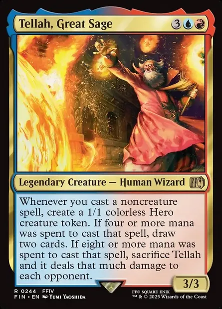 Tellah, Great Sage, Magic card FIN 244 — Final Fantasy set