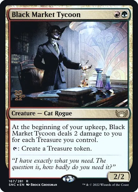 Black Market Tycoon, Magic card PSNC 167s — Streets of New Capenna Promos set
